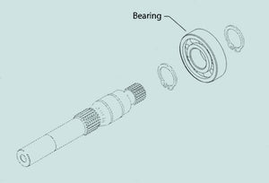 Sundstrand Sauer Danfoss Series 40 MMF035D/MMV035D Shaft Bearing