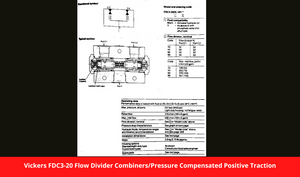 Vickers FDC3-20 Flow Divider Combiners/Pressure Compensated Positive Traction