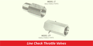 Line Check Throttle Valves