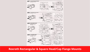 Rexroth Rectangular & Square Head/Cap Flange Mounts