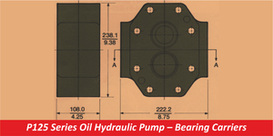 P125 Series Oil Hydraulic Pump – Bearing Carriers