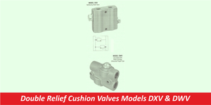 Double Relief Cushion Valves Models DXV & DWV