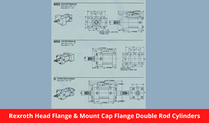 Rexroth Head Flange & Mount Cap Flange Double Rod Cylinders