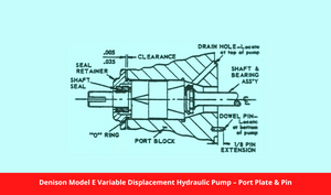 Denison Model E Variable Displacement Hydraulic Pump – Port Plate & Pin