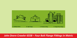 John Deere Crawler 655B – Four Bolt Flange Fittings in Metric