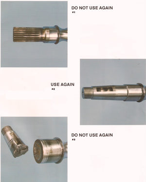 Sundstrand Sauer Danfoss Series 20 Good & Bad Shafts