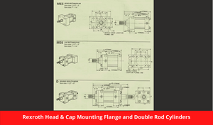 Rexroth Head & Cap Mounting Flange and Double Rod Cylinders