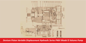 Denison Piston Variable Displacement Hydraulic Series P46V Model D Volume Pump