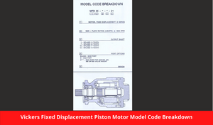 Vickers Fixed Displacement Piston Motor Model Code Breakdown