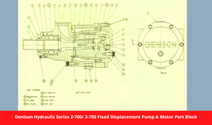 Denison Hydraulic Series 2-700/ 3-700 Fixed Displacement Pump & Motor Port Block