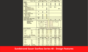 Sundstrand Sauer Danfoss Series 40 – Design Features