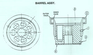 Denison Hydraulic Pump Barrel & Bearing Assy Part 1