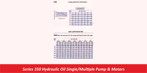 Series 350 Hydraulic Oil Single/Multiple Pump & Motors