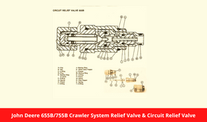 John Deere 655B/755B Crawler System Relief Valve & Circuit Relief Valve