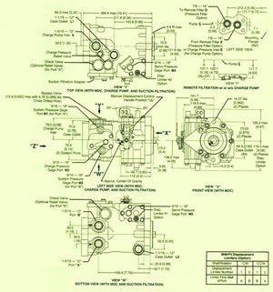 Sundstrand Sauer Danfoss Series 40PV Pump Filtration, MDC & Displacement Limiters