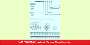 SA5D (PSVD21/27) Hydraulic Variable Piston Pump Spec