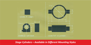 Stage Cylinders – Available in Different Mounting Styles