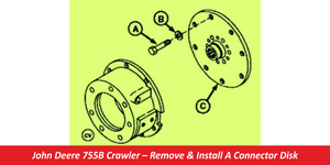 John Deere 755B Crawler – Remove & Install A Connector Disk