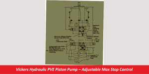 Vickers Hydraulic PVE Piston Pump – Adjustable Max Stop Control