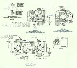 Sundstrand Sauer Danfoss Series 40 M46 EDC and Three Way Controls