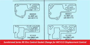 Sundstrand Series 90 55cc Control Gasket Change for MCV115 Displacement Control