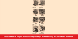 Sundstrand Sauer Danfoss Hydraulic Integral Charge Pump Mounting Pad for Variable Pump Part 1