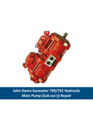 John Deere Excavator 790/792 Hydraulic Main Pump (Sub ass'y) Repair