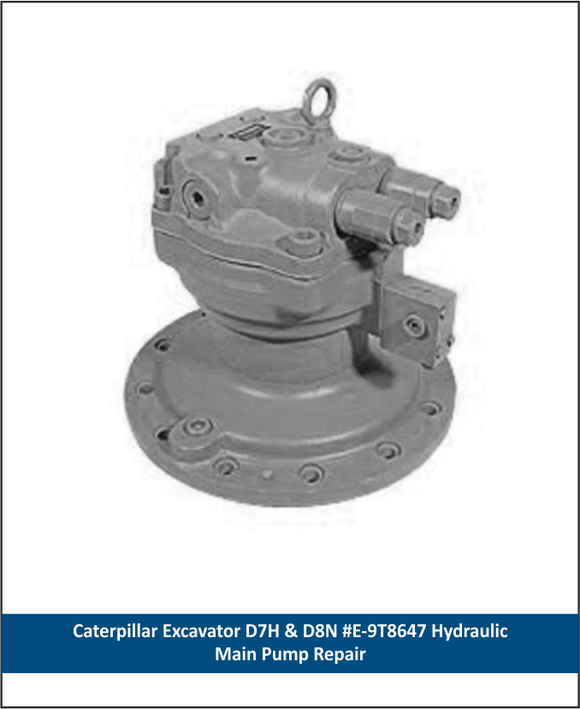 Caterpillar Excavator D7H & D8N #E-9T8647 Hydraulic Main Pump Repair