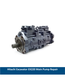 Hitachi Excavator EX220 Main Pump Repair