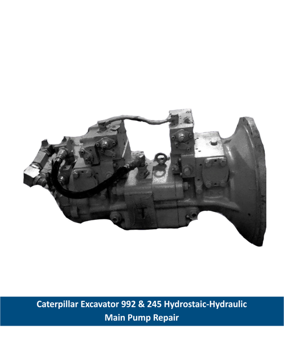 Caterpillar Excavator 992 & 245 Hydrostaic-Hydraulic Main Pump Repair