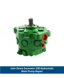 John Deere Excavator 330 Hydrostatic Main Pump Repair